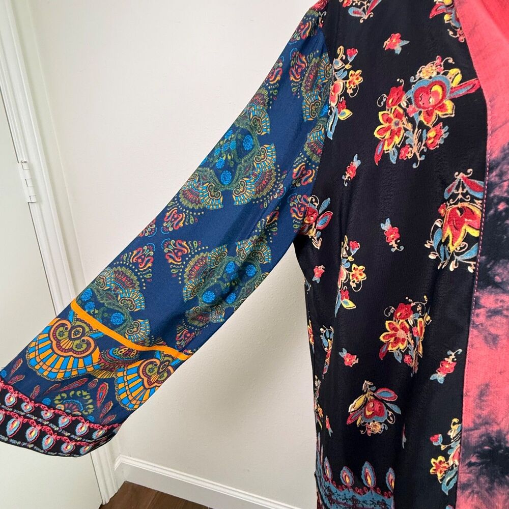 John Mark Women's Mixed Pattern Patchwork Floral … - image 5